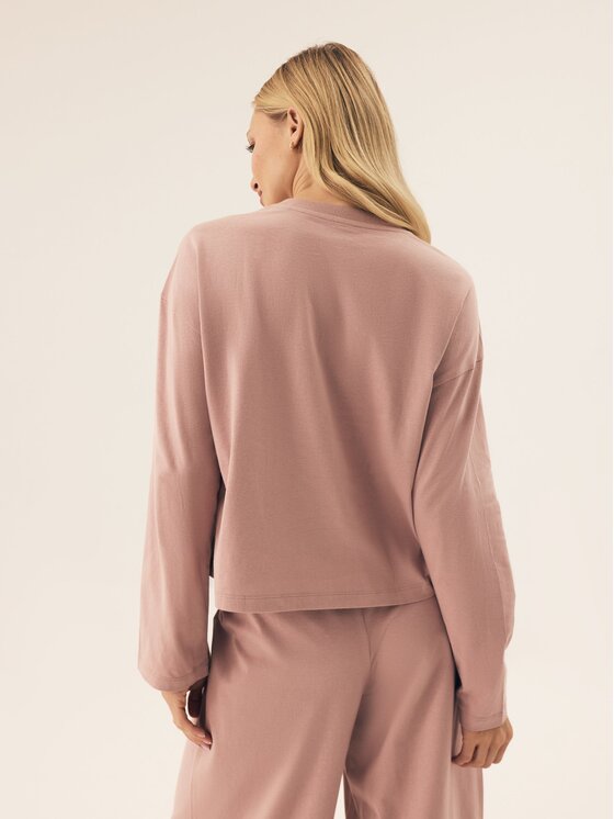 Esotiq Esotiq Longsleeve 42648 Różowy Regular Fit