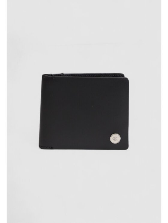 Portfel Calvin Klein Jeans, Czarny, JEANS HARDWARE BIFOLD W/COIN