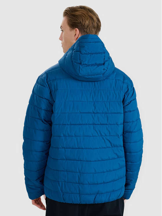 4F 4F Kurtka puchowa BASIC+ Turkusowy Regular Fit