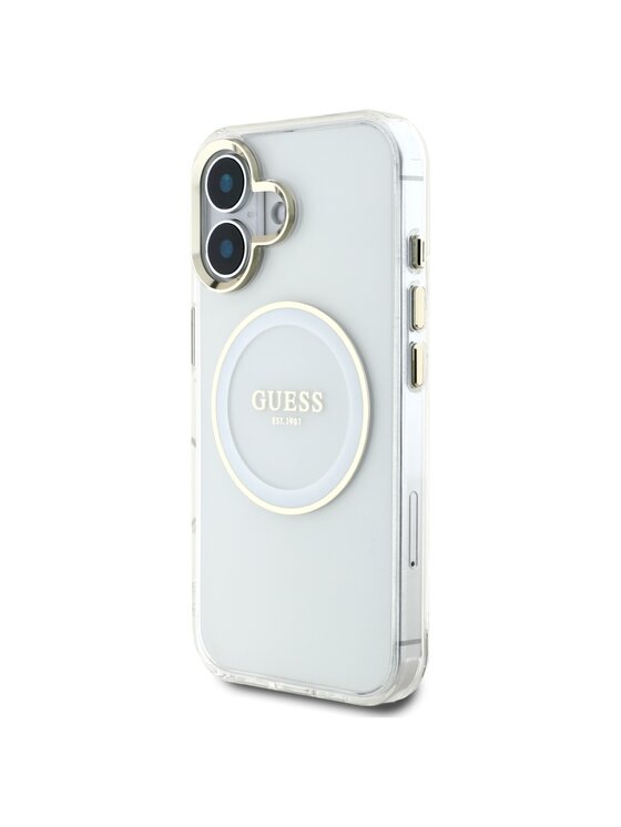 Guess Guess Etui na telefon iPhone 16 Biały
