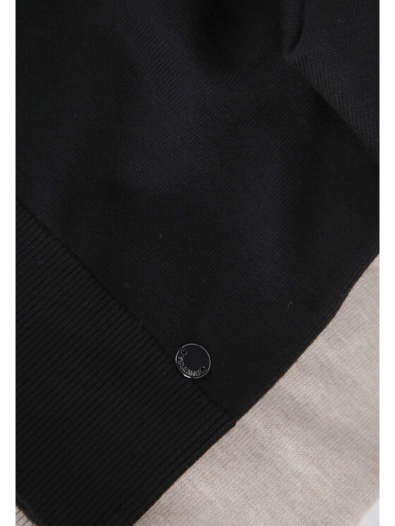 Volcano Volcano Sweter S-TOYO Czarny Regular Fit