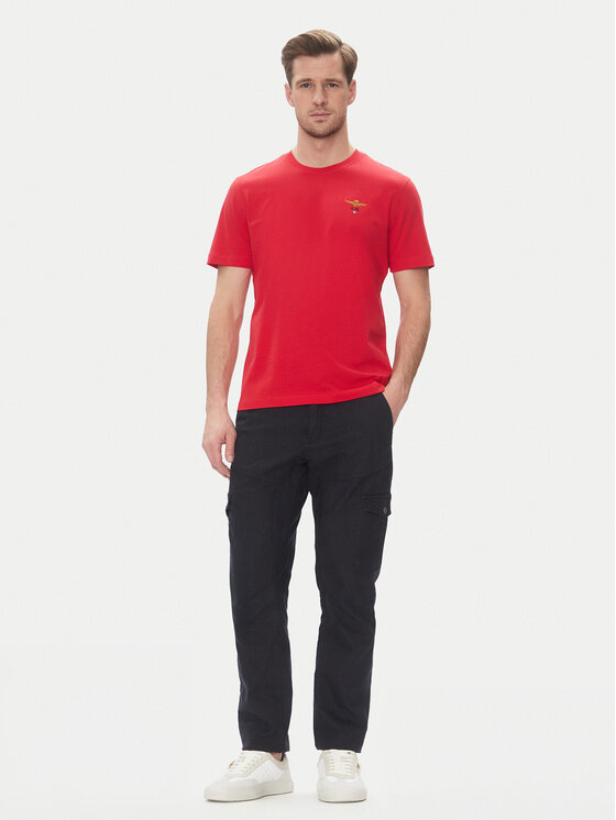 Aeronautica Militare Aeronautica Militare Tričko 251TS1580J372 Červená Regular Fit