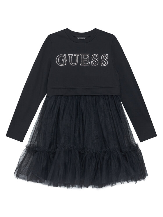 Guess Sukienka codzienna J5YK03 KAUH0 Czarny Regular Fit