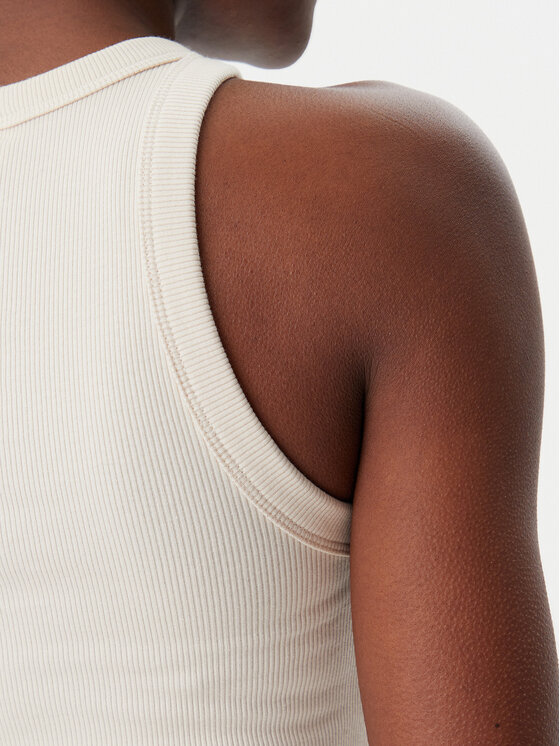 Calvin Klein Jeans Calvin Klein Jeans Τοπ Monologo J20J225301 Μπεζ Slim Fit