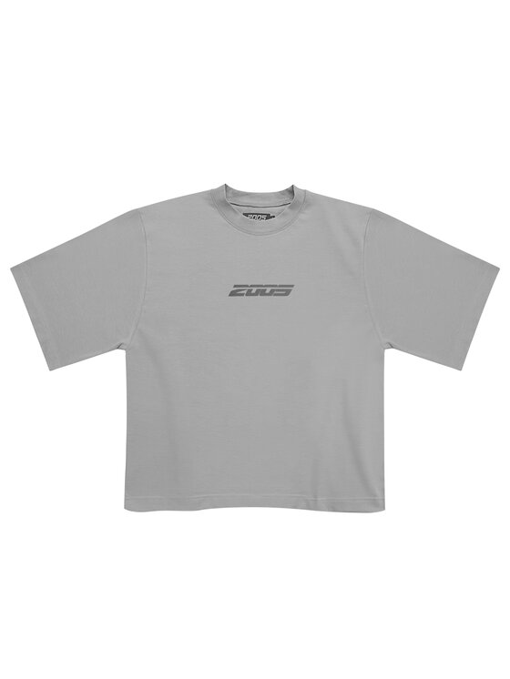 2005 2005 T-Shirt Core Szary Oversize