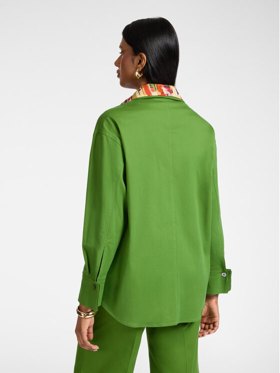 Elena Mirò Elena Mirò Camicia 5023Z000028N0C5 Verde Regular Fit