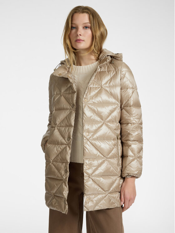 Elena Mirò Elena Mirò Giubbotto piumino F895P000151N002 Écru Regular Fit