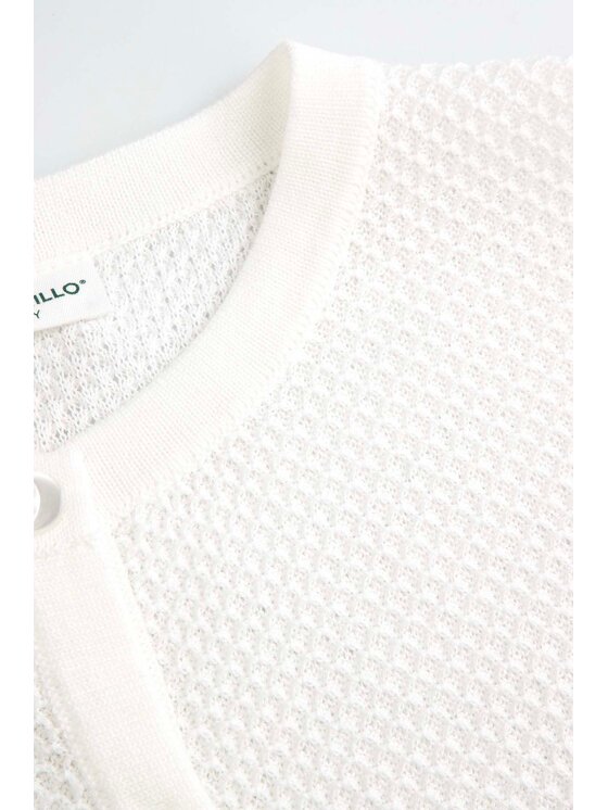 Coccodrillo Coccodrillo Sweter WC6172205EJG-001 Biały Regular Fit
