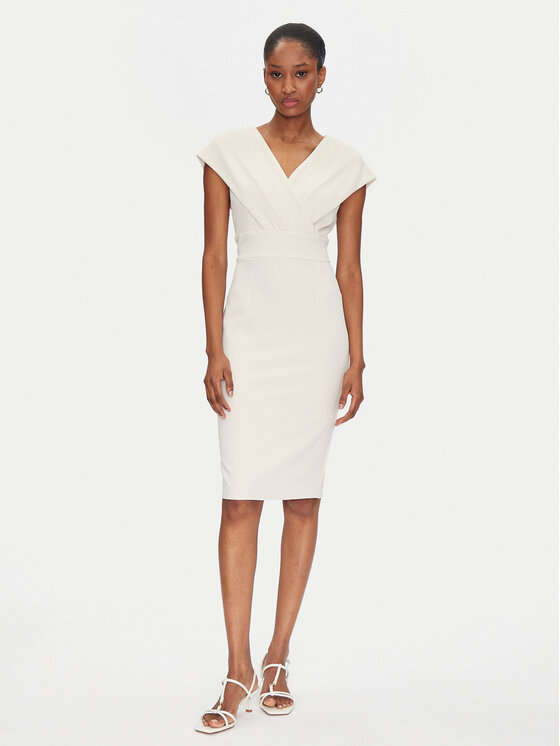 Rinascimento Rinascimento Rochie cocktail CFC0122760003 Bej Regular Fit