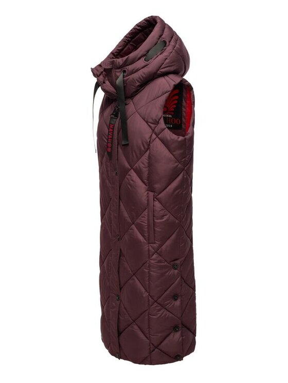Navahoo Navahoo Kamizelka Scchnuckel Bordowy Casual Fit