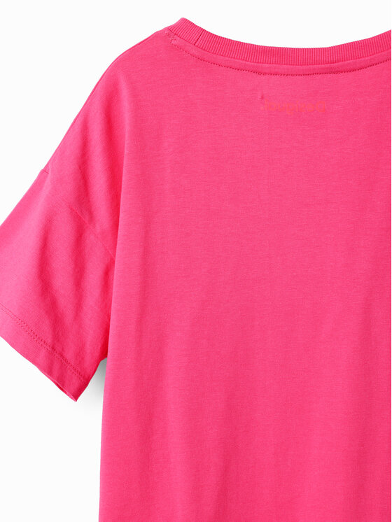 Desigual Desigual T-krekls 23SGTK20 Rozā Regular Fit