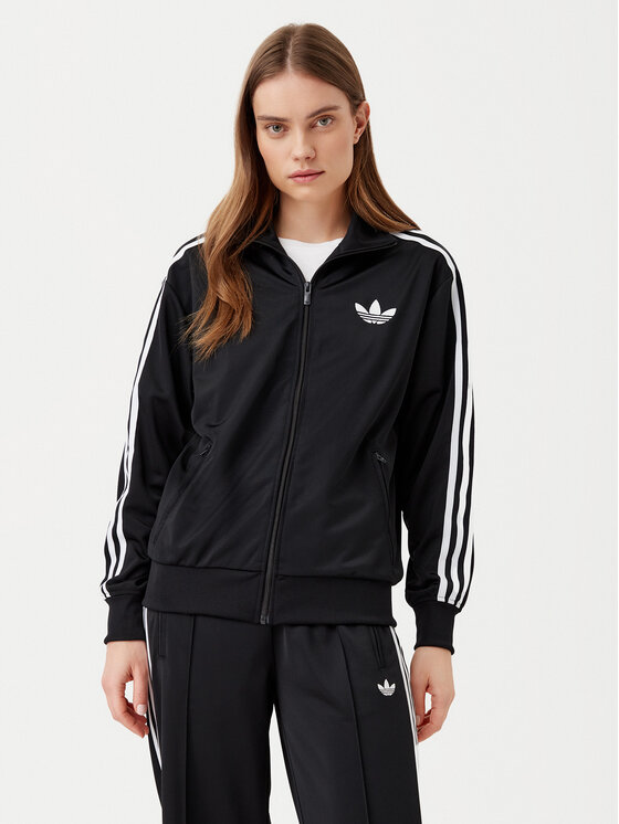 adidas adidas Bluză adicolor Classic Firebird JC8251 Negru Loose Fit
