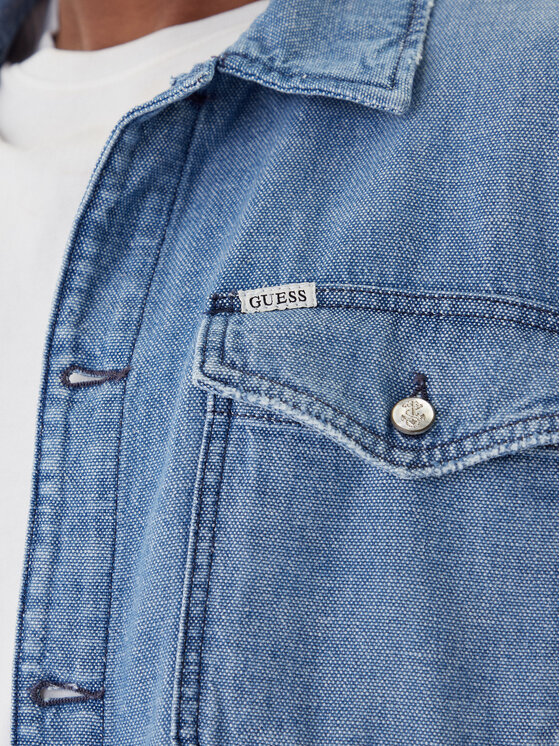 Guess Guess Τζιν μπουφάν M5RN30 D5KW1 Μπλε Regular Fit