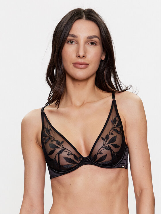 Hunkemöller Podprsenka s kosticami Domenica 200976 Čierna