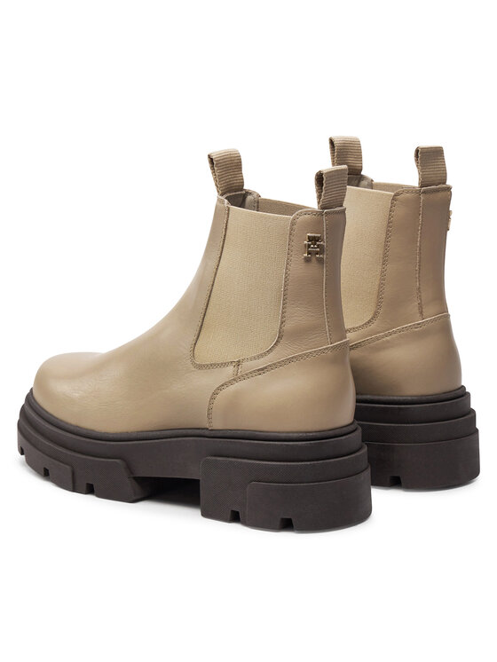 Tommy Hilfiger Tommy Hilfiger Боти тип челси Combat FW0FW08089 Бежов