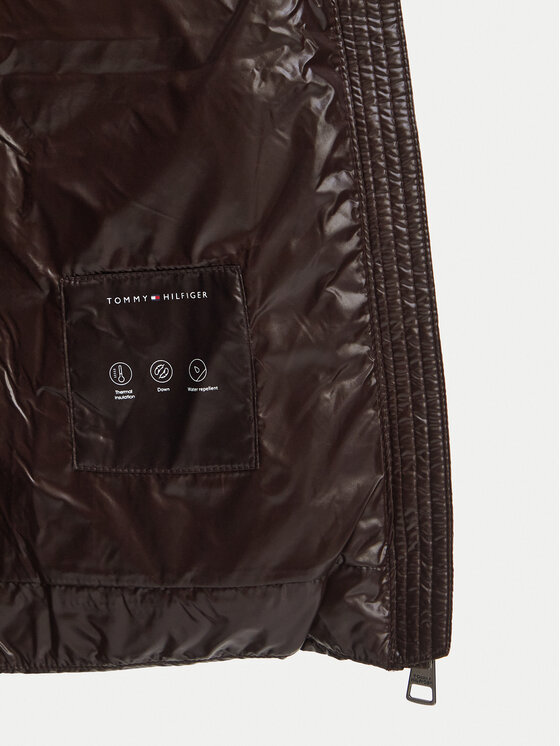 Tommy Hilfiger Tommy Hilfiger Daunenjacke WW0WW51516 Dunkelbraun Slim Fit