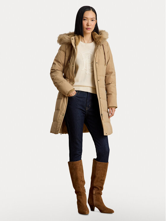 LAUREN RALPH LAUREN LAUREN RALPH LAUREN Пуховик 297957509007 Бежевий Regular Fit