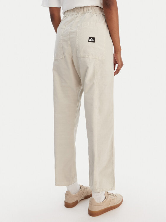 Quiksilver Quiksilver Bavlnené nohavice Triple Crown EQWNP03060 Béžová Regular Fit
