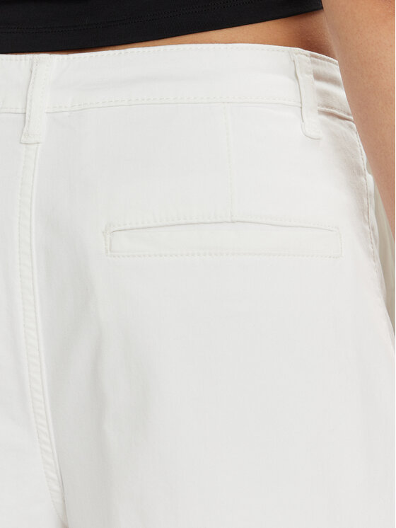 Patrizia Pepe Patrizia Pepe Παντελόνι υφασμάτινο 2P1577/D076-W146 Λευκό Relaxed Fit