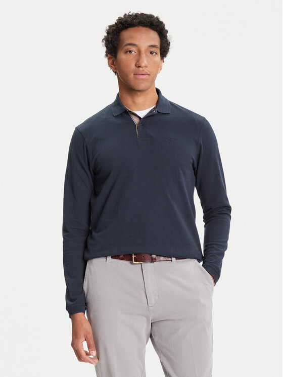 Barbour Barbour Polo Tartan MML0705NY91 Granatowy Regular Fit