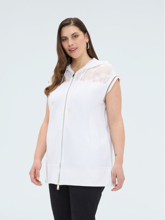Fiorella Rubino Fiorella Rubino Felpa G879L009091N011 Bianco A-Line Fit
