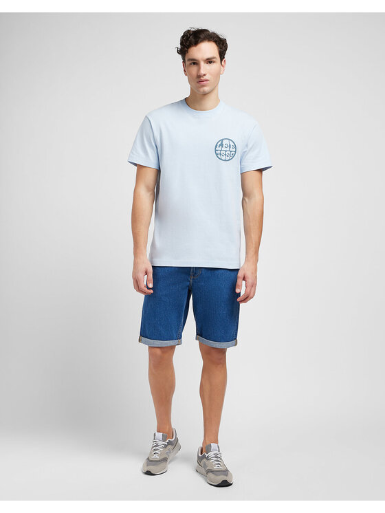 Lee Lee T-shirt SS RELAXED TEE Bianco Regular Fit