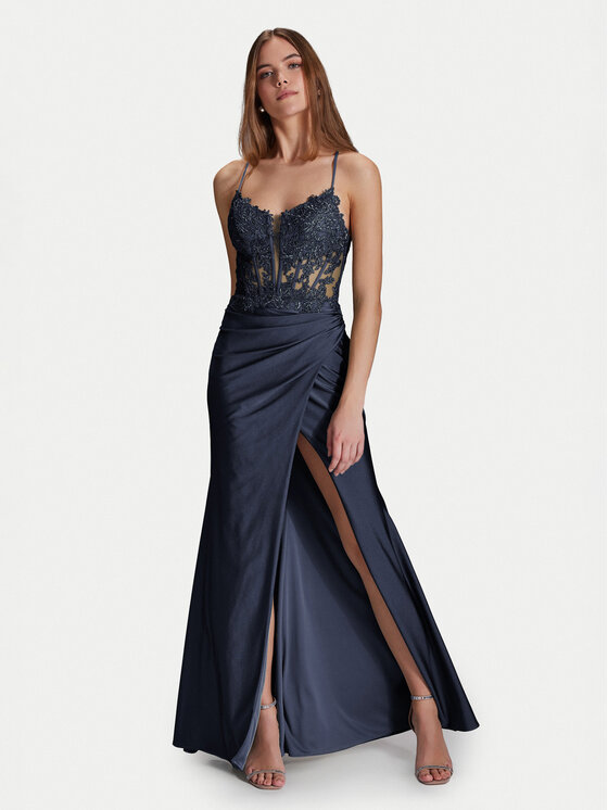 Hey Kyla Hey Kyla Abendkleid 5AI058HK Dunkelblau Regular Fit