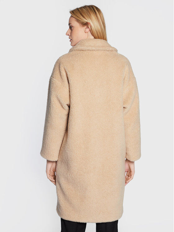 Weekend Max Mara Weekend Max Mara Cappotto in shearling Salmone 50160323 Beige Regular Fit
