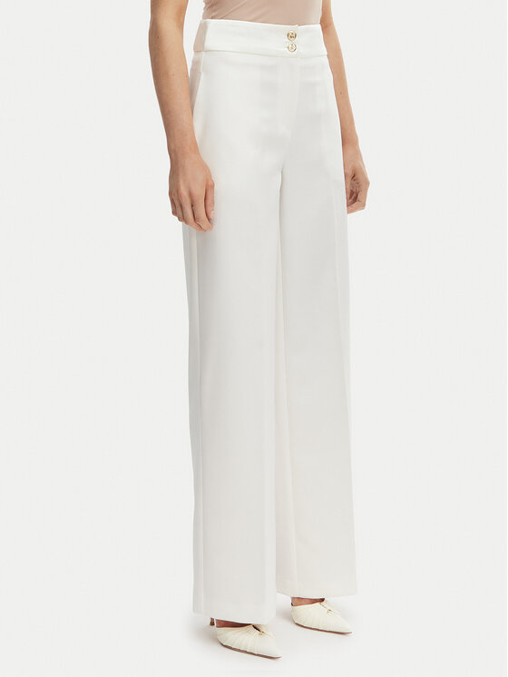 Artigli Artigli Kalhoty z materiálu ACPA004371 Écru Regular Fit