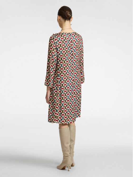 Elena Mirò Elena Mirò Vestito da giorno 7428P100244N001 Bordeaux Regular Fit