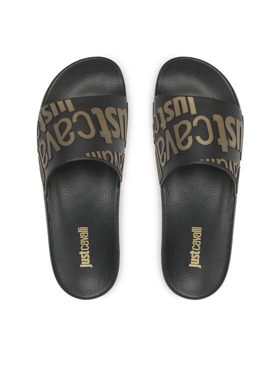 Just Cavalli Just Cavalli Šľapky 74QB3SZ1 Čierna