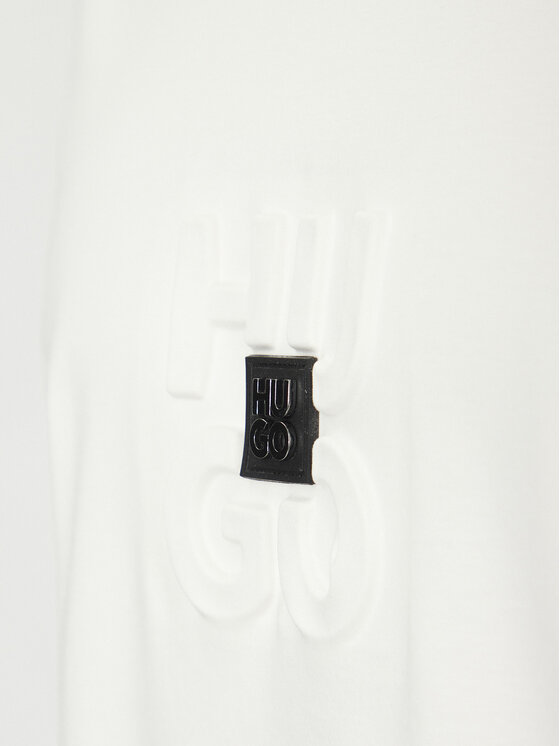 HUGO HUGO Футболка Debostac 50535499 Écru Relaxed Fit