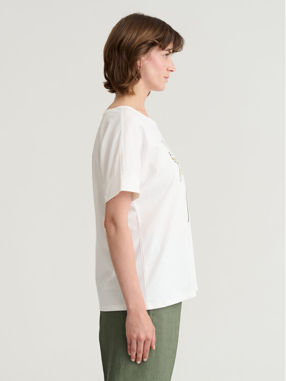 TATUUM TATUUM T-Shirt MONKI 2 Kremowy Classic Fit