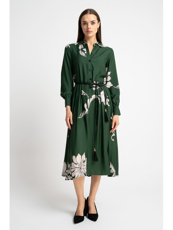 CLICK CLICK Φόρεμα καθημερινό 60-6153 Πράσινο Regular Fit