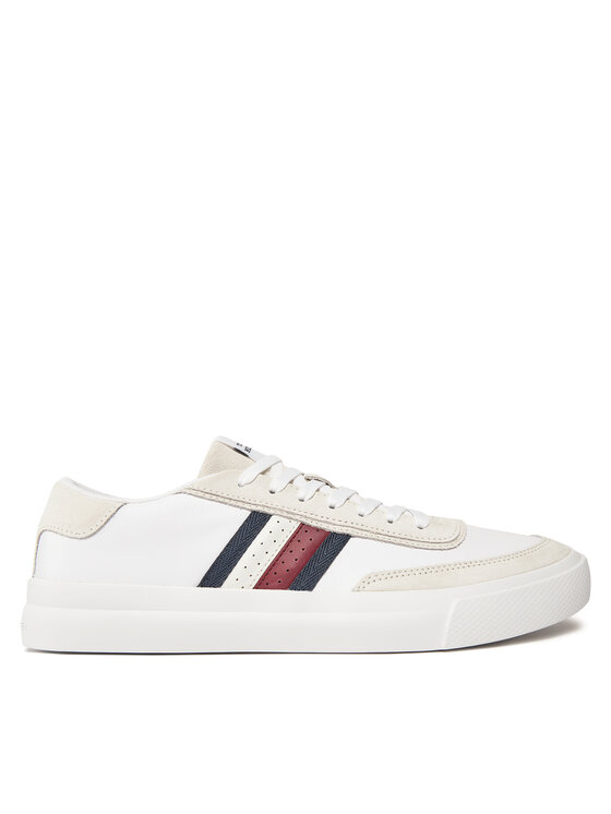 Tommy Hilfiger Snīkeri Th Cupset Rwb Lth FM0FM04975 Balts