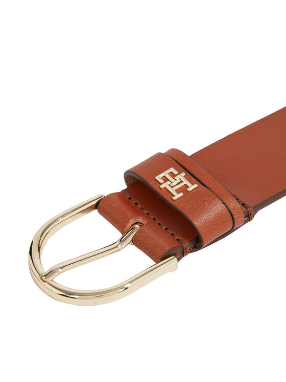 Tommy Hilfiger Tommy Hilfiger Жіночий ремінь Th Timeless 3.5 AW0AW15387 Коричневий