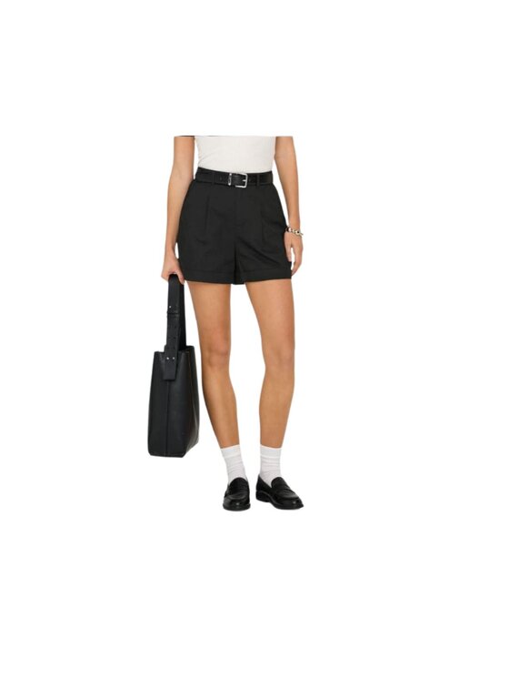 ONLY ONLY Pantaloncini di tessuto Pantalone onlzora hw chino Nero Regular Fit