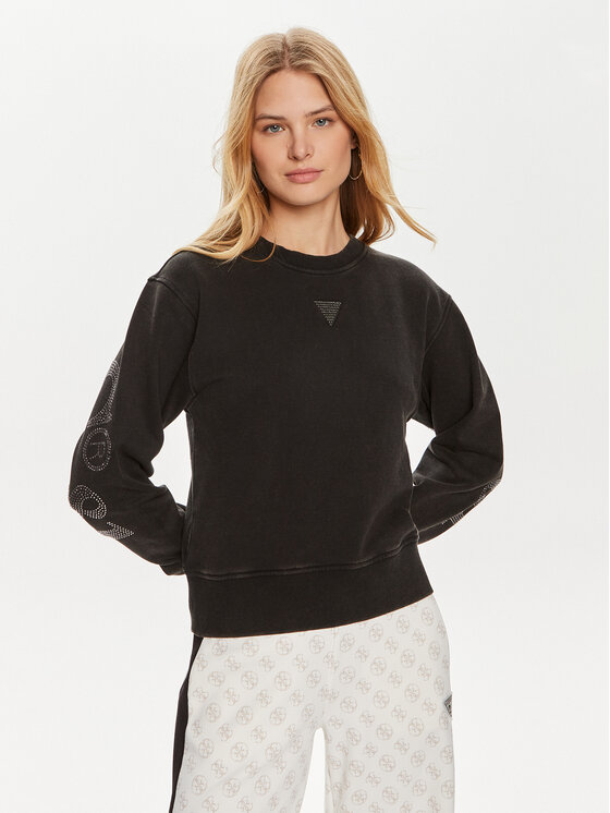 Guess Guess Felpa W4YQ17 KC8I0 Nero Regular Fit