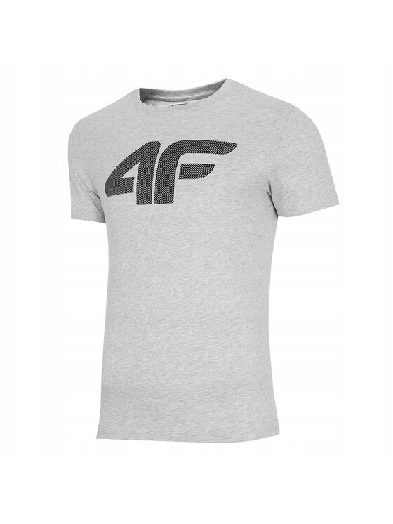 4F 4F T-Shirt TTHSM537 Szary Comfortable Fit