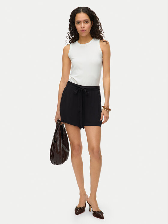 Vero Moda Vero Moda Stoffshorts Menny 10323630 Schwarz Regular Fit