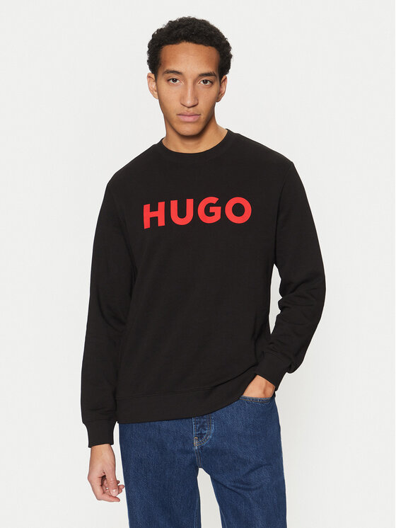 HUGO Hugo Džemperis Dem 50477328 Juoda Regular Fit