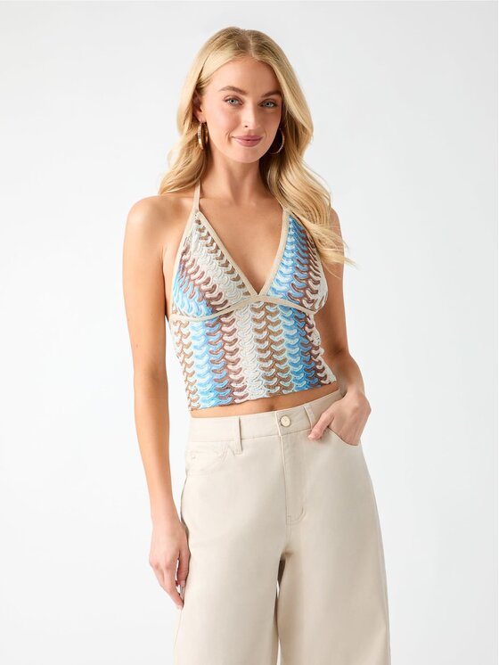 Guess Guess Top 183108 Modrá Classic Fit