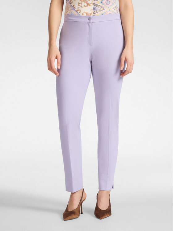 Elena Mirò Elena Mirò Spodnie materiałowe P062P400469N009 Fioletowy Regular Fit