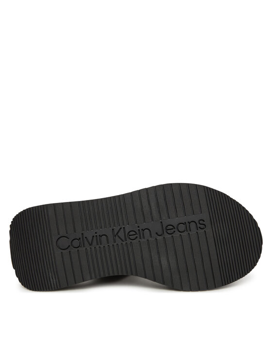Calvin Klein Jeans Calvin Klein Jeans Klapki Sandal Slide Double Strap YW0YW01694 Czarny