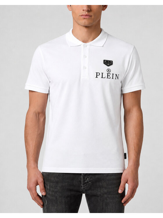 PHILIPP PLEIN PHILIPP PLEIN Polo 31624 Bianco Slim Fit
