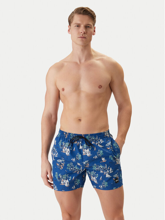 BOSS BOSS Pantaloncini da bagno Piranha 50508844 Blu Regular Fit