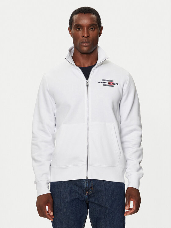 Tommy Hilfiger Mikina MW0MW35539 Biela Regular Fit