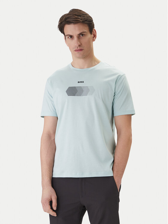 BOSS BOSS Majica TS_Unity 50554557 Turkizna Regular Fit