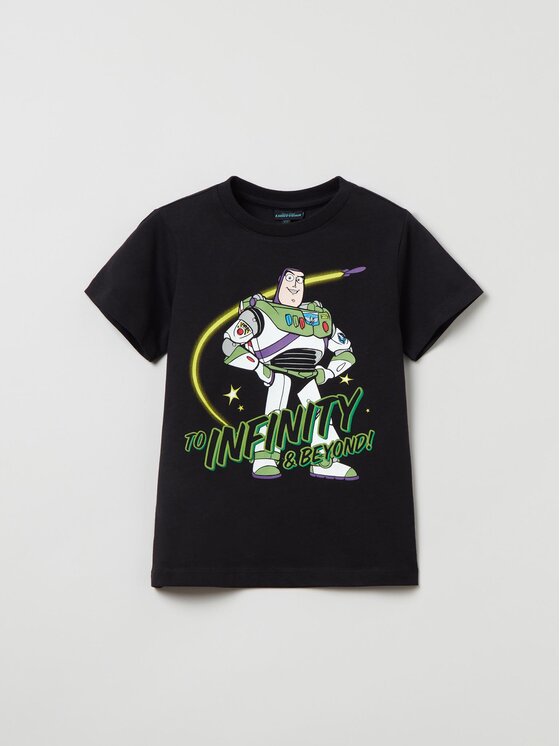 OVS OVS Футболка LIGHTYEAR 1737871 Чорний Regular Fit