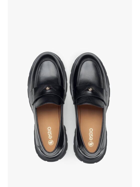 Estro Estro Μοκασίνια ER00115911 Μαύρο